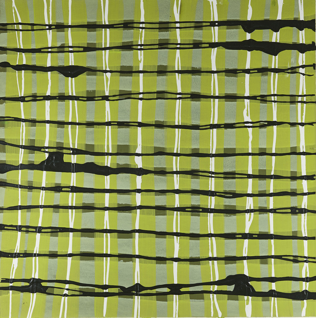 Öl- und Lackfarbe auf Bütten, 90 x 90 cm, 2016