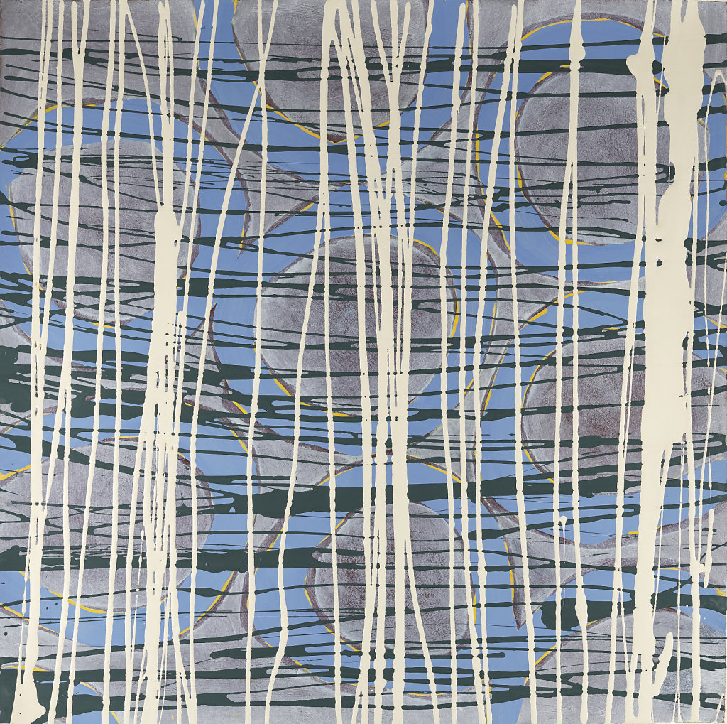 Öl- und Lackfarbe auf Bütten, 90 x 90 cm, 2016
